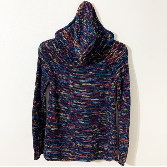 Eddie Bauer Westbridge Multicolored Long Sleeve Hooded Sweater Kangaroo Pocket - Picture 7 of 12